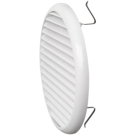 LA VENTILAZIONE GRIGLIA IN ABS TONDA CON MOLLE COLORE BIANCO