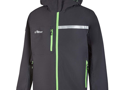 U-POWER GIACCA ANTIPIOGGIA MOD. TUTENDO ASPHALT GREY/GREEN