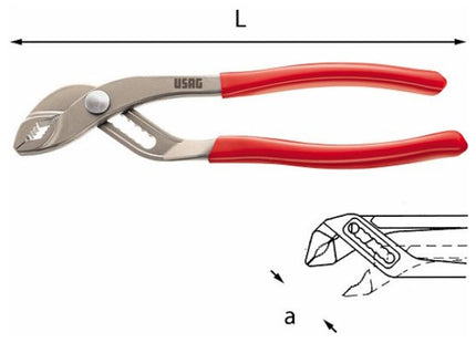 USAG  178 N PINZA REGOLABILE A CERNIERA SOVRAPPOSTA MM250
