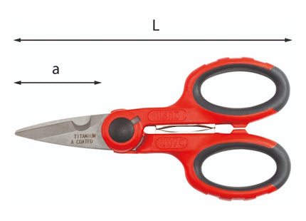 USAG  207C FORBICI PER ELETTRICISTI LAME DIRITTE MM143