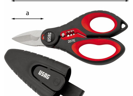 USAG  207E FORBICI PER ELETTRICISTI LAME DIRITTE MM155