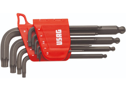 USAG  280 X/S9 9 CHIAVI MASCHIO ESAGONALI X-GRIP SFERICHE SERIE