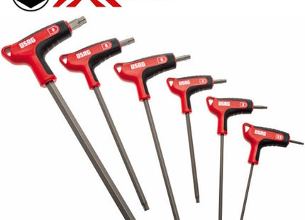 USAG  280 HX/SE6 6 CHIAVI MASCHIO ESAGONALI X-GRIP CON IMPUGNATURA