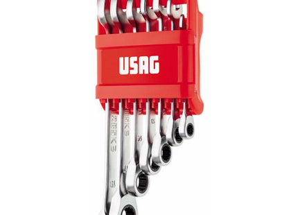 USAG  285KB/DS7 SERIE 7 CHIAVI COMBINATE A CRICCHETTO PIATTE