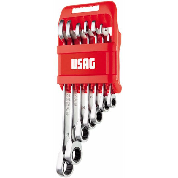 USAG  285KB/DS7 SERIE 7 CHIAVI COMBINATE A CRICCHETTO PIATTE