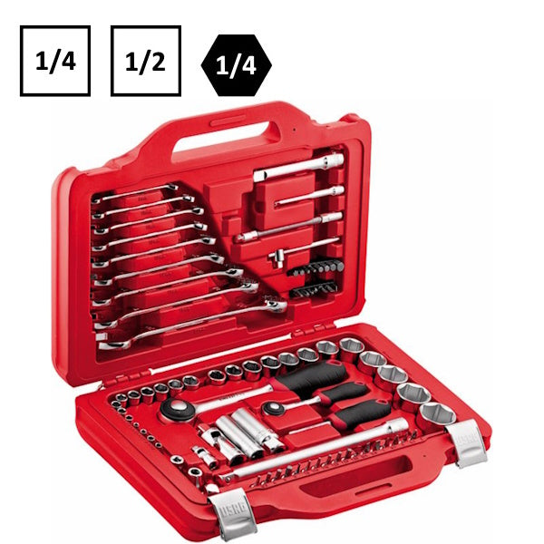 USAG  601 1/4-1/2 J82 ASSORTIMENTO CON BUSSOE E CHIAVI PZ82