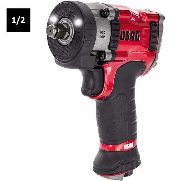 USAG  943PC2 AVVITATORE AD IMPULSI CON LED EXTRA COMPATTO DA 1/2"