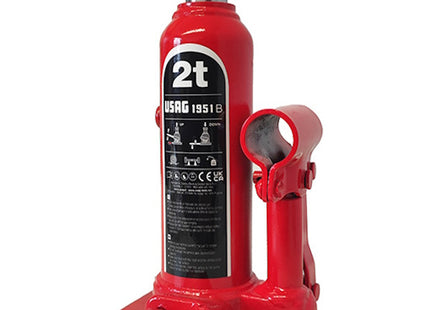 USAG  1951 B 2  SOLLEVATORE IDRAULICO A BOTTIGLIA DA 2 TON.