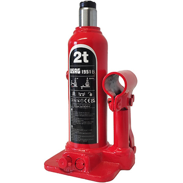 USAG  1951 B 2  SOLLEVATORE IDRAULICO A BOTTIGLIA DA 2 TON.