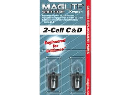 MAG-LITE LAMPADINE DI RICAMBIO MOD. 2-CELL C&D