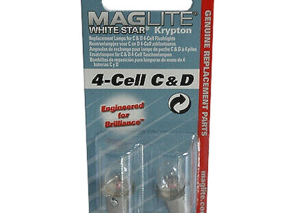 MAG-LITE LAMPADINE DI RICAMBIO MOD. 4-CELL C&D