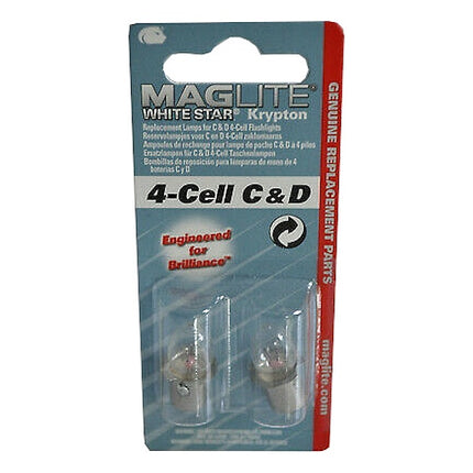 MAG-LITE LAMPADINE DI RICAMBIO MOD. 4-CELL C&D