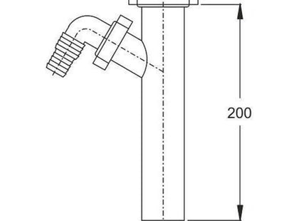 IDRO-BRIC ATTACCO LAVATRICE SU TUBO FLANGIATO