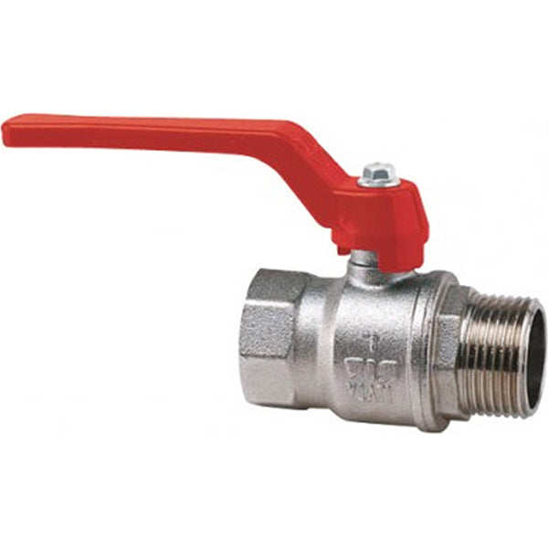 GT COMIS ART 302 VALVOLA A SFERA IN OTTONE NICHELATO CON LEVA M/F