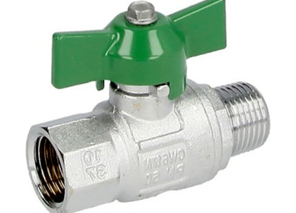 GT COMIS ART 388 VALVOLA A SFERA PER ACQUA IN OTTONE CON FARFALLA M/F