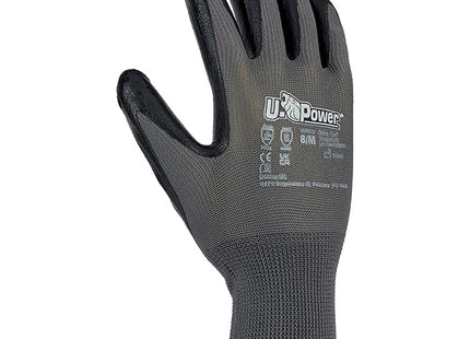 U-POWER GUANTI MOD. VALZER COLORE GRIGIO/NERO