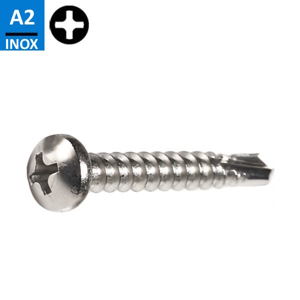 VITE AUTOPERFORANTE TC PH IN ACCIAIO INOX A2 UNI 8118