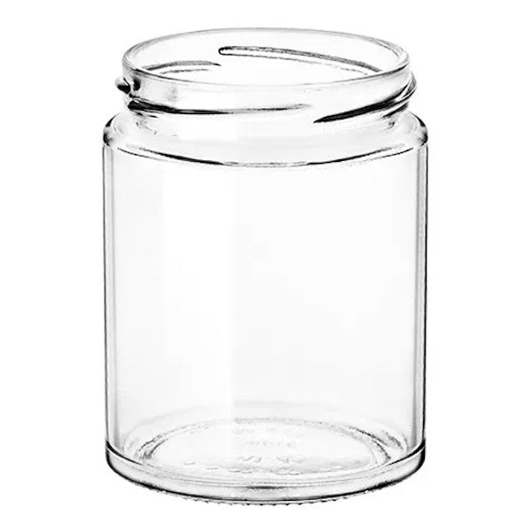 VASO IN VETRO CEE PER ALIMENTI ML.314 SENZA CAPSULA D.MM70