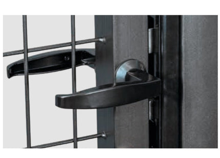 CAVATORTA CANCELLO IN FERRO PLASTIFICATO COLORE ANTRACITE CM100X100