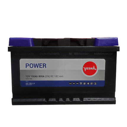 VESNA BATTERIA PER VEICOLI MOD. POWER VE100-L4 100AH 800A