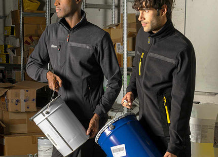 U-POWER FELPA IN PILE CON ZIP VENUS COLORE ASPHALT GREY