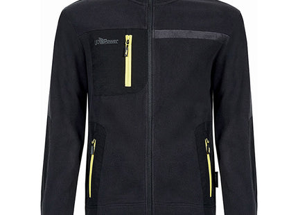 U-POWER FELPA IN PILE CON ZIP VENUS COLORE BLACK CARBON