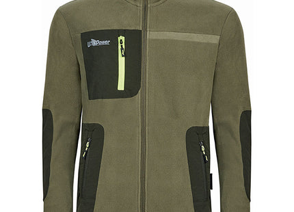 U-POWER FELPA IN PILE CON ZIP VENUS COLORE BURNT OLIVE