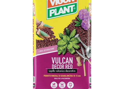 VIGOR PLANT VULCAN DECOR RED LAPILLO LT35