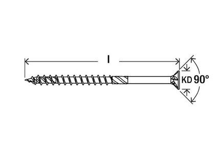 FISCHER VITE PER LEGNO FPF II CTP BC TSP ZINCATA BIANCA TX