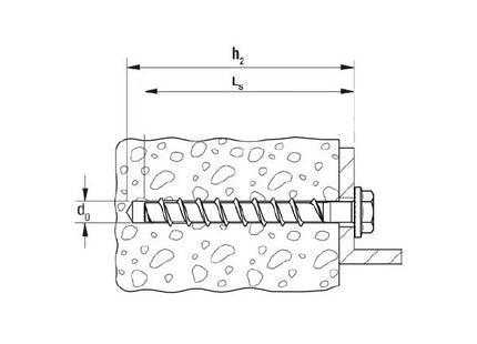 FISCHER VITE PER CALCESTRUZZO FBS II US TE TX