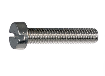 VITE TC CON INTAGLIO CLASSE 4.8 ZINCATA BIANCA UNI 6107 DIN 84