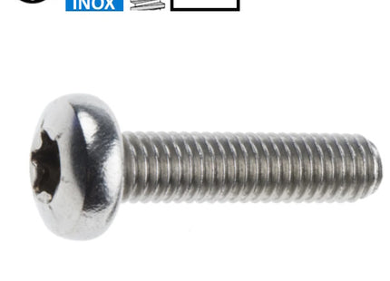 VITE TC TORX IN ACCIAIO INOX A2 UNI 7687 DIN 7985 ISO 14583