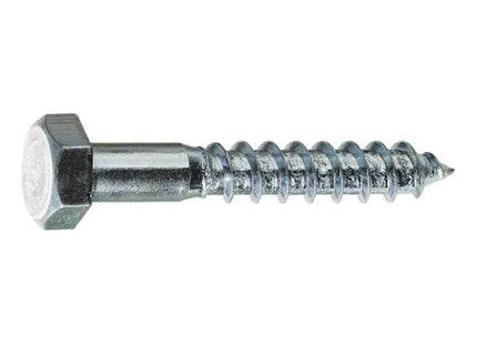 VITE TIRAFONDO PER LEGNO TE ZINCATA BIANCA UNI 704 DIN 571