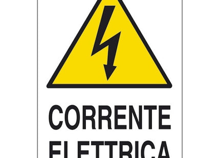 SEGNALE CORRENTE ELETTRICA IN ALLUMINIO MM300X200