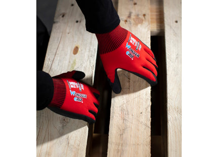 WONDER GRIP GUANTI MOD. WG-500R FLEX COLORE ROSSO/NERO