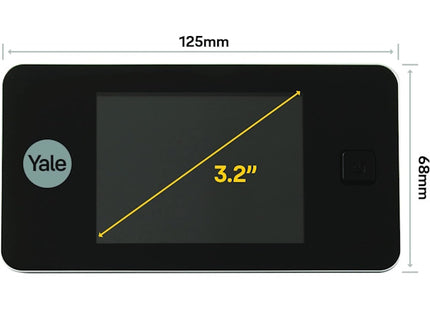 YALE SPIONCINO ELETTRONICO CON DISPLAY DIGITALE COLORE OTTONE