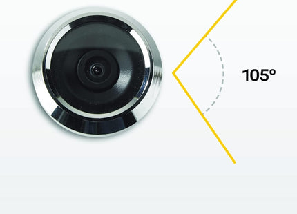 YALE SPIONCINO ELETTRONICO CON DISPLAY DIGITALE COLORE ARGENTO