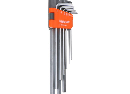 ABC TOOLS SMART SERIE  9 CHIAVI MASCHIO ESAGONALI LUNGHE DA MM1,5 A MM10