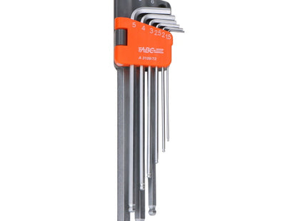 ABC TOOLS SMART SERIE  9 CHIAVI MASCHIO ESAGONALI SFERICHE MM1,5-MM10