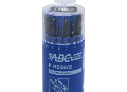 ABC TOOLS SMART SERIE PUNTE HSS D.MM1-10+PUNTE DA MURO D.MM5-9 BOX PZ19