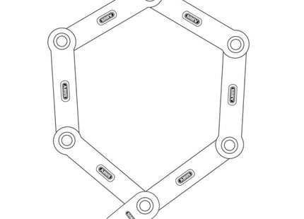 ABUS BORDO LITE RED ANTIFURTO PIEGHEVOLE PER BICICLETTA CM85*