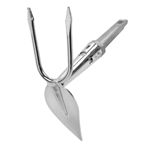 AGEF ZAPPETTA CUORE BIDENTE IN ACCIAIO CROMATO PER MANICO POLICLICK