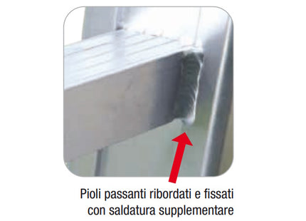 FACAL SCALA AGRI IN ALLUMINIO PER USO AGRICOLO