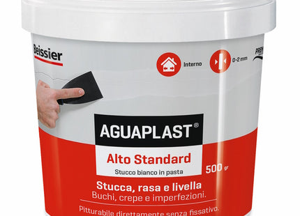 AGUAPLAST ALTO STANDARD STUCCO IN PASTA BIANCO GR 500