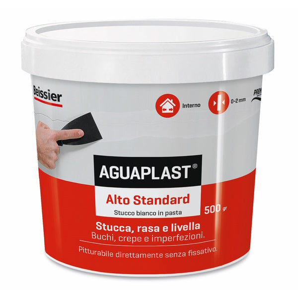 AGUAPLAST ALTO STANDARD STUCCO IN PASTA BIANCO GR 500
