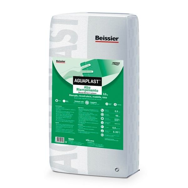 AGUAPLAST ALTO RIEMPIMENTO STUCCO IN POLVERE BIANCO KG12