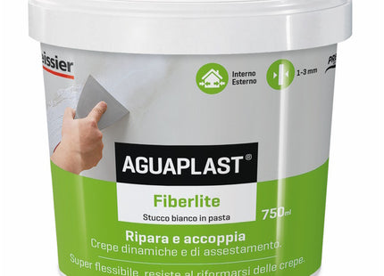 AGUAPLAST FIBERLITE STUCCO IN PASTA BIANCO ML 750