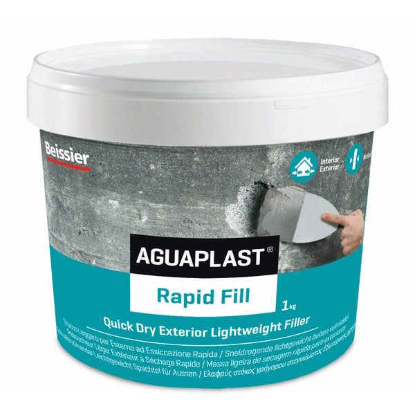 AGUAPLAST RAPID FILL STUCCO IN PASTA GRIGIO CHIARO KG 1