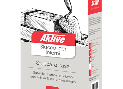 AKTIVE STUCCO PER INTERNI IN POLVERE SCATOLA DA KG 5