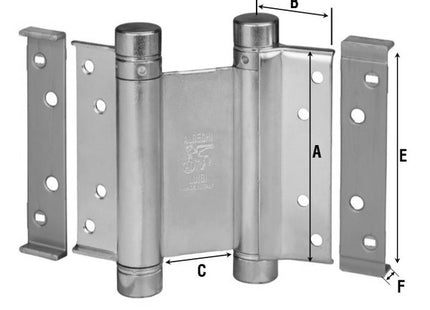 ALDEGHI ART. 101AL CERNIERA A MOLLA CON POMOLI CILINDRICI GREZZA